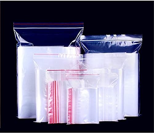 Yusland 300 sacos 6x8 2mil Clear Reclosable Zip self Seal Plástico Plástico selvável zíper poli zíper de armazenamento de alimentos