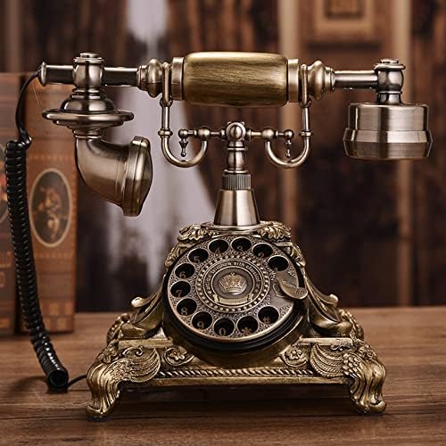 Fashion European Fashion Vintage Placa telefônica rotativa Rotário Telefone Antigo Telefone líquido para o escritório