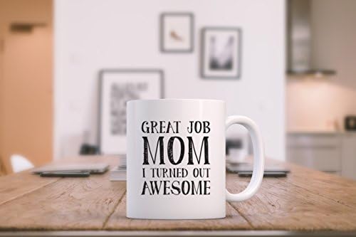 Excelente emprego mãe engraçada caneca de café - presentes para mamãe, mulher - melhor mãe do dia das mães - Idéia