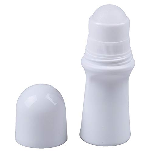 4 PCS 30 ml Rolo de plástico em garrafa, recipientes de desodorizantes brancos e vazios com garrafas de rolos de