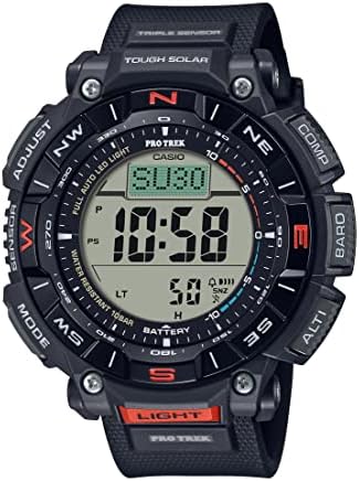 Casio Pro Trek Bio Massa Solar Tripla Solar Triple Sensor com Termômetro Altímetro Bússola Compass World Time Men Watch PRG340-1