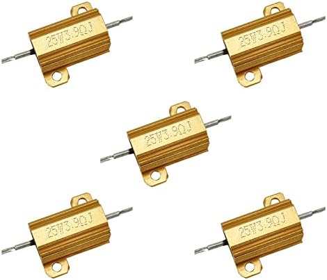 Tsnamay 100 watts 3 ohm de resistor de alumínio chassi de arame de arame de 2pcs montados