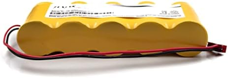 Yutsujo 6V 1800mAh Nicd Battery Pack Pack Substituição para BCN1800-5DWP-CER14, Dantona Custom-105, OSA039, NIC0636, N30AF004A Iluminação de emergência