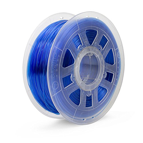 Gizmo Dorks 3mm PETG filamento 1kg /2.2 libras para impressoras 3D, azul translúcido