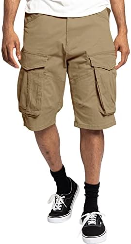 Shorts de caminhada homens, shorts de carga masculinos soltos clássicos casuais relaxados jogging de carga curta