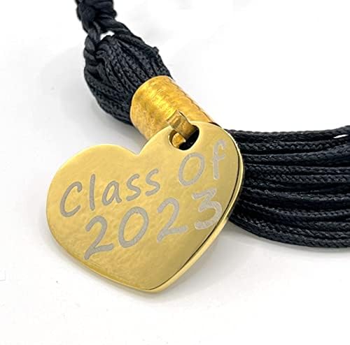 Tanta de graduação com chicote com 2023 encantos de ouro e chaveiro （Uso duplo）, 2023 Tansel de decoração de graduação de graduação