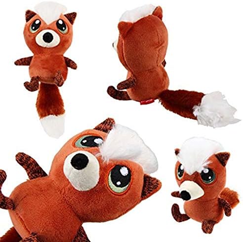 Aca Squeak Plush Toys de cachorro, brinquedos de estimação de pet de pelúcia de raposa-Pet Rattle Puppy Play Toys Chew Toys não