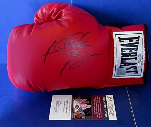 Riddick Bowe assinou a luva de boxe Everlast ~ JSA AB56902 - luvas de boxe autografadas
