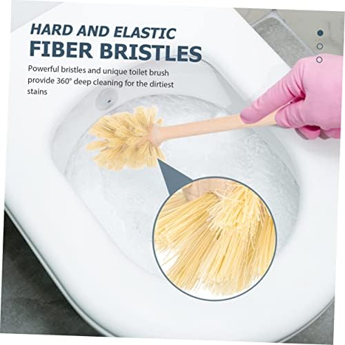 Alipis 2pcs escova de vaso sanitário pincel de limpeza profunda pincel de limpeza de limpeza de limpeza pincel de banheiros