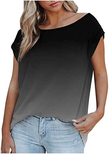 Camisas de flanela Nokmopo para mulheres Moda Summer 2023 Manga Casual T-shirt Tops Blouse Plus Tamanho Camisetas