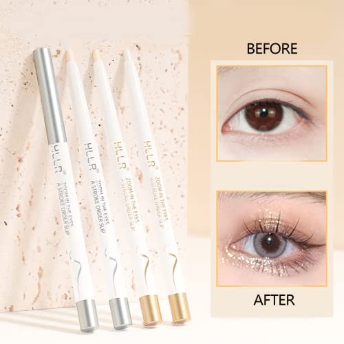 Pálpebra coreana e corretor de cor dos olhos, cream com glitter ocular 01