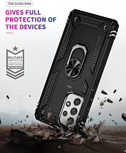 Caso YZOK para o caso Samsung Galaxy A53, caixa do Galaxy A53 5G com protetor de tela HD, [grau militar] Montagem de