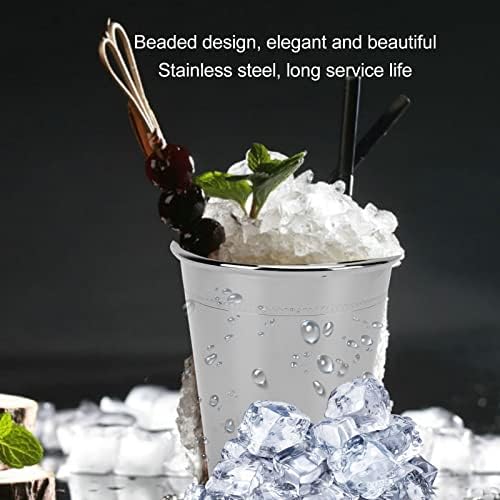 Tgoon Mint Julep Cup, Durável elegante martelou a hortelã Julep Cup Stoneless Steel Retro para casa