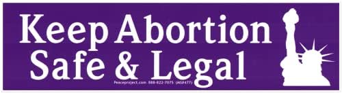 Mantenha o aborto seguro e legal Direitos reprodutivos pró-escolha de um adesivo de carros magnéticos Decalque de ímã