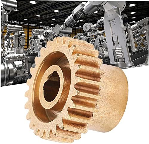 Roda de roda dentada de bronze de 24 teios de precisão-6mm D-bore Mod 0.8 Substituição de engrenagem para robô industrial para serviço