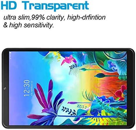[2 pacote] Protetor de tela Xunylyee compatível com LG G Pad 5, filme de vidro temperado para LG G Pad 5 10,1 polegadas comprimido