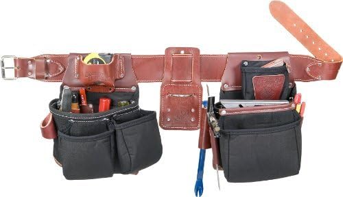 Occidental Leather B8080DB LG Oxylights Framer Conjunto com sacos externos duplos - preto