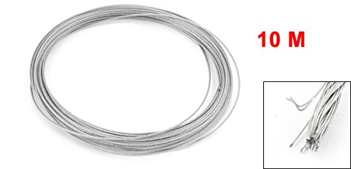 UXCELL ICTING 7X7 1,2 mm de diâmetro aço inoxidável corda de arame flexível 32,8 pés