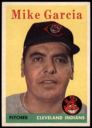 1958 Topps 196 Mike Garcia Cleveland Indians Ex Indians