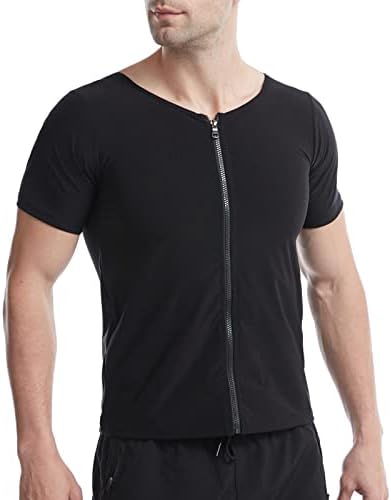 Camisa sólida de fitness masculina Sanua terno esporte Perca pescoço o pescoço Moda esporte Camista Men Button Up Shirt