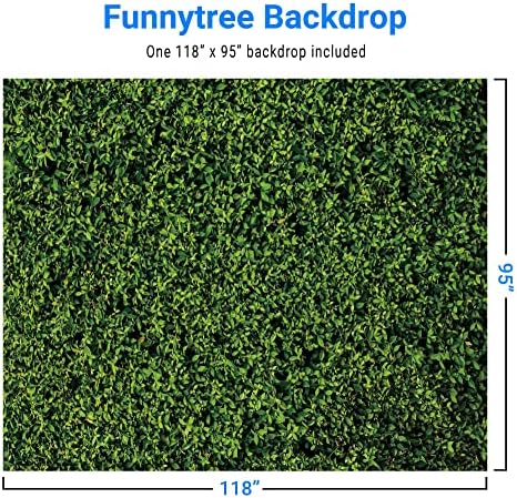 Funnytree 118 x 95 Nature Green Lawn sai pano de fundo para fotografia pano de fundo Greante Grass Floordrop Pictures Party