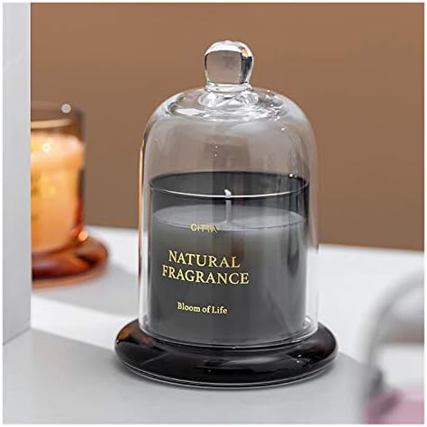 Velas perfumadas 1pc de aromaterapia sofisticada vela sem fumaça garrafa de vidro de vidro de velas camp sino jarra de soja sabor