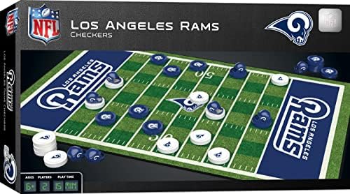 Obras -primas da NFL Los Angeles Rams Cheques Board Game, 13 x 21