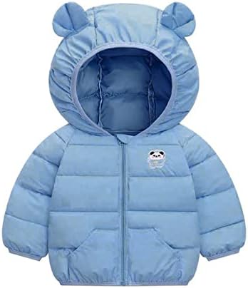 Criando meninos meninos meninas meninas de inverno de inverno Prinds panda estampas de urso as orelhas de casaco com capuz