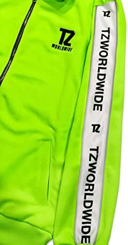Jaqueta de faixa Tzworldwide - néon verde