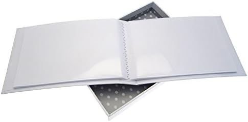 Cards de algodão branco vovó com o livro Tiny Photo Álbum