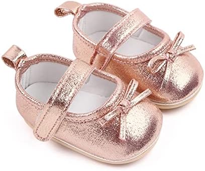 Sapatos de garotinha de criança criança não deslizam macio Mary Jane Sapatos Casual Slip Casual on Ballet Flat Party School