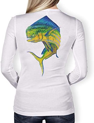 Southern Fin Apparel Womens Performance Fishing Shirt Girls Ladies Manga longa