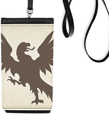 Europ Animals nacional emblema abutre bolsa de carteira de telefonia pendurada bolsa móvel bolso preto