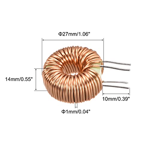 Meccanixity Toroid Indutância Bobina de cobre Indutor magnético 47UH 20A Para pacote de placa de circuito DIY de 5