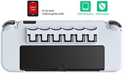 Caso de tampa protetora de proteção durável com 6 slots de armazenamento de cartas de jogo para Nintendo Switch OLED ACESSÓRIO PARTE