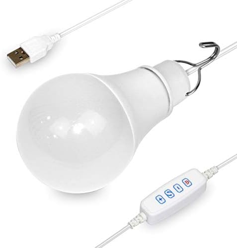 Lanterna de luz LED USB com usina elétrica portátil para acampamento para armazenamento de garagem barcos de pesca de caminhão de carro bulbo portátil, luz de emergência