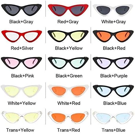 Óculos de sol retro -gatos, senhoras, óculos de sol sexy de olho de gato, óculos coloridos para mulheres