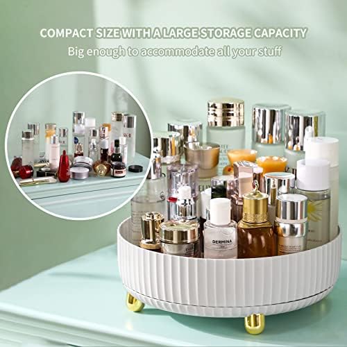 Organizador de perfumes de maquiagem de 2 pack para loções para cuidados com a pele, 360 Cosméticos rotativos exibem