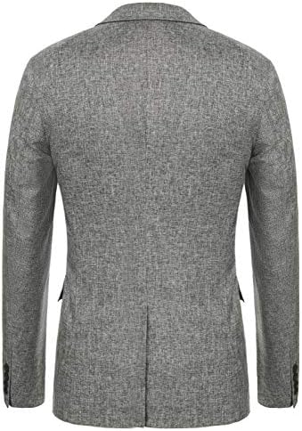 PJ Paul Jones Jones Casual Slim Fit Blazer Jacket Um botão de casaco esportivo leve
