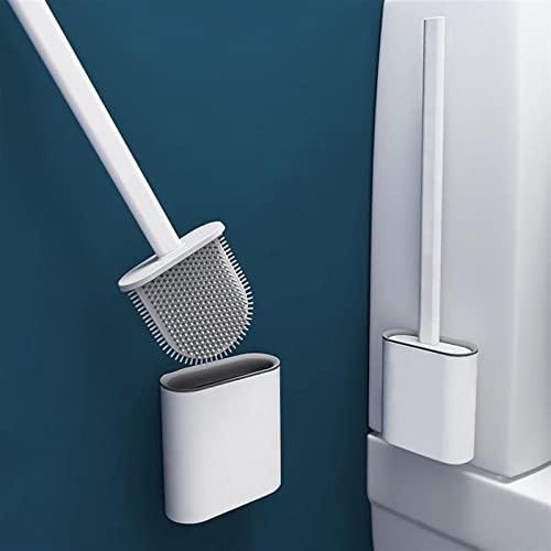 Escovas de vaso sanitário knfut e suportes ， escova de limpeza de vaso sanitário escova de cerdas macias flexíveis com escova de