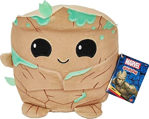 Marvel Cuutopia de 10 polegadas Groot Plush Character, Super Hero Soft Rounded Pillow Doll, Presente de brinquedo colecionável