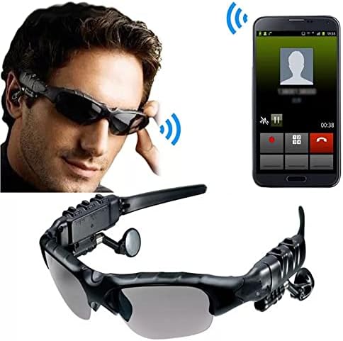 NewStyp Smart Bluetooth Compatível com óculos de sol sem fio, fone de ouvido esportivo ao ar livre Google com telefone