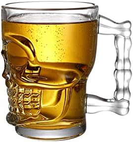 500 ml de cerveja de vidro de vidro freezer caneca caneca de cerveja de 16 onças com alça de copo de pub de tanque grande copos para