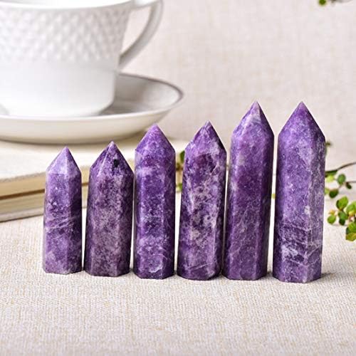 Lepidolite Obelisk Tower Healing Crystal Points por Markajewelry