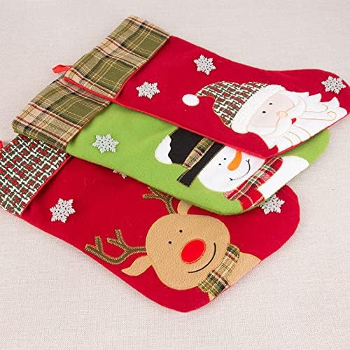 Bolas de enfeite de Natal Saco de meias de Natal a granel Saco de meias de Natal e meias penduradas de Natal para decoração