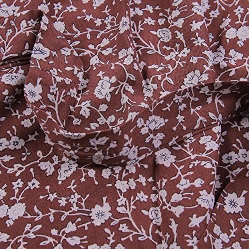 Vestido praia estampa floral estampa feminina flowy maxi vestido de pescoço de pescoço de verão para mulheres gravata de manga curta