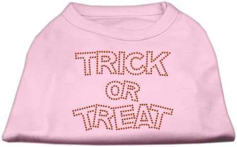 Mirage Pet Products Trick ou Treat Rhinestone Shirt, X-Large, Pink claro