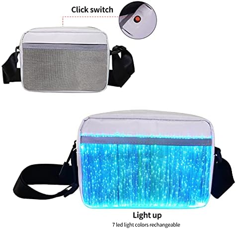 Lumisonata LED Bag Crossbody Bolsa Light Up Bolds Glow Bolsas Mini Bolsas de ombro Mulheres Luminoss Carteira para a festa