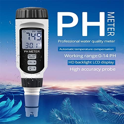 N/A Tipo de caneta profissional Medidor de pH portátil PH da qualidade do testador ácido para aquário ácido ácido água pH medidor de acidez PH818