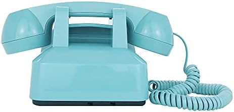 Telpal Retro Linha única Mesa Cordada Telefone Classic Vintage Rotário Dial Mãos Free Phone Líquido para Casa/Escritório